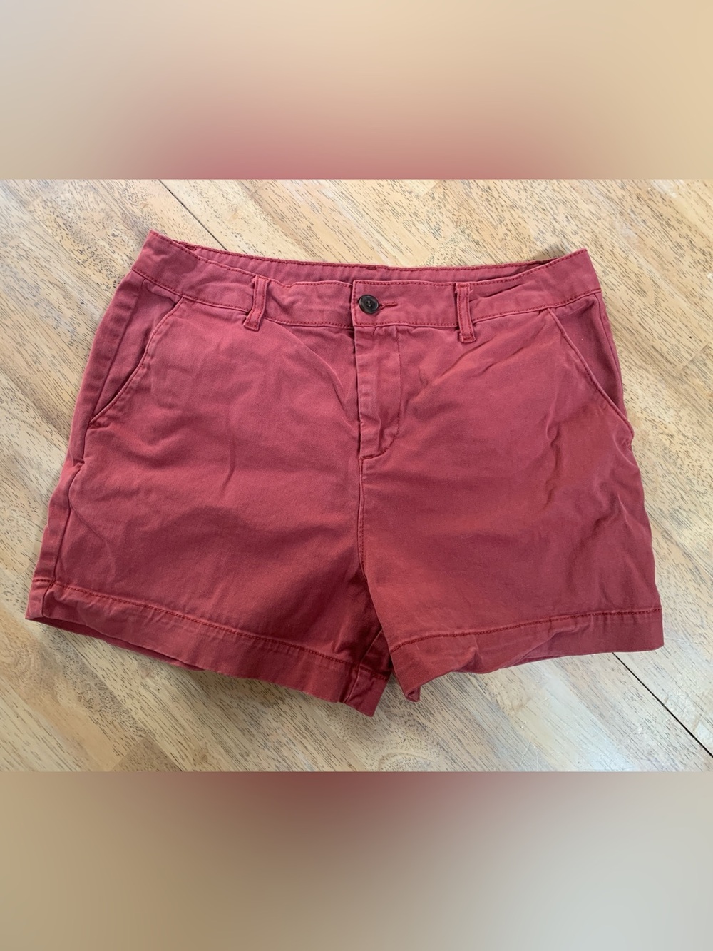C&C California Classic Women's Red Cotton Chino Shorts sz10